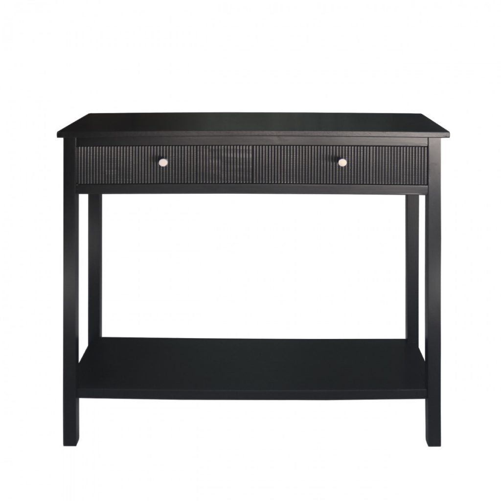 Black Fluted Console Table Interior Thirteen