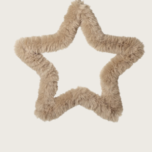 Fluffy Hanging Brown Star