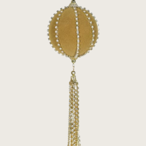 Gold Diamante Tassel Bauble