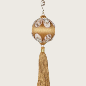 Ochre Bead Tassel Bauble