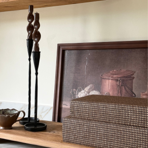 Chocolate Brown Woven Decorative Book Boxes – Set of 2