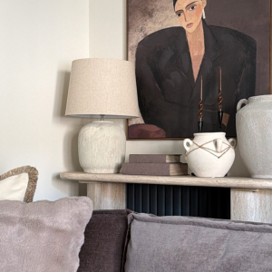 Alba Rustic Stone Effect Table Lamp