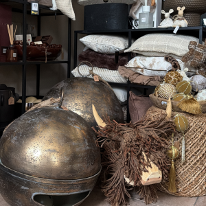 Oversized Patina Antique Jingle Bell Christmas Decoration