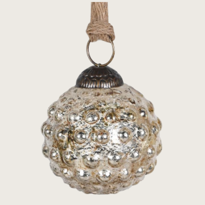Antique Gold Dimpled Bauble