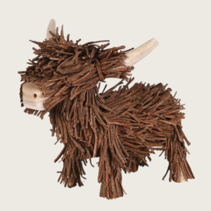 Hamish the Highland Cow – Rustic Woodland Christmas Decoration